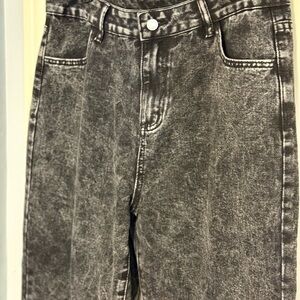 Women’s Black Acid Wash Jeans